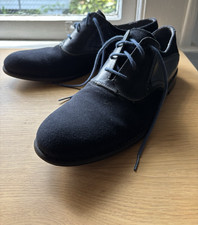 John Varvatos USA Victor Blue/Black Suede Brogue Lace Oxford US 10.5 EU 44
