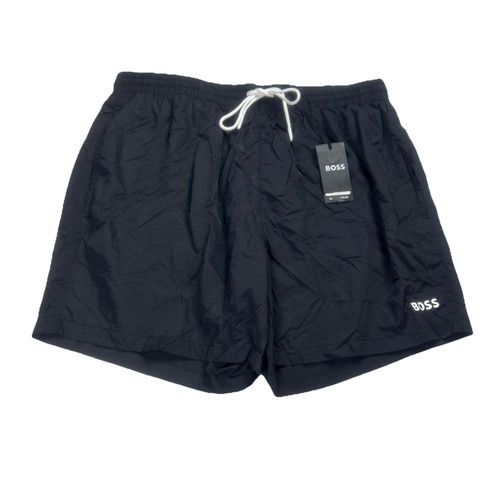 BOSS by Hugo Boss Men's Hybrid 5” LOGO print Quick-Drying Swim Shorts L, Black