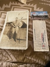 Original WW2 US Army Military Named Soldier Photograph Postcard Lot Of 3 Rare