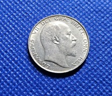 1902 Shilling Edward VII British Silver Coin