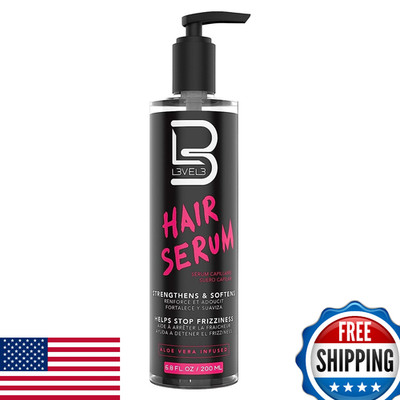 L3 Level 3 Hair Serum: Repair, Soften, Smooth, Tame Frizz, & Detangle New