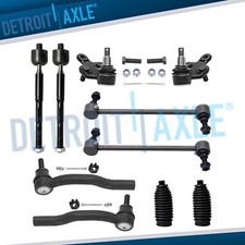 10pc Front Lower Ball Joints Sway Bars Tierods for 2001 - 2003 Toyota Highlander