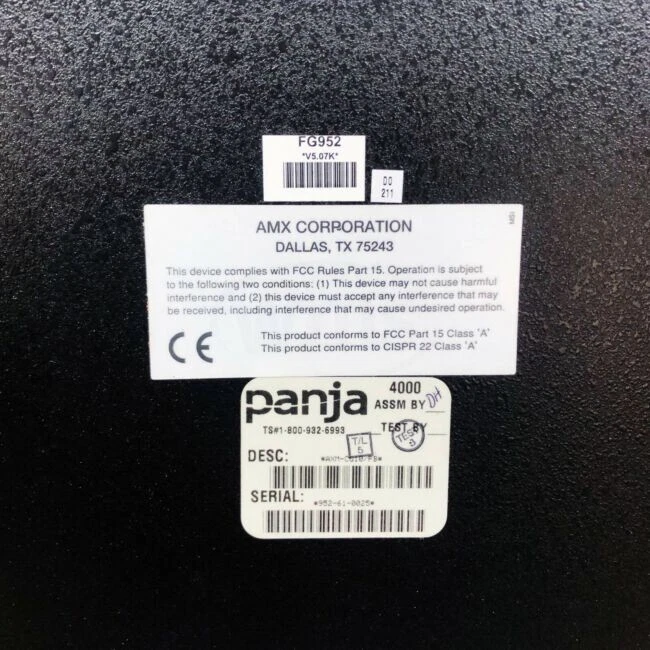 Pantalla LCD Panel Táctil AXM-CG10/PB AMX 10.4" Foto 2 de 3