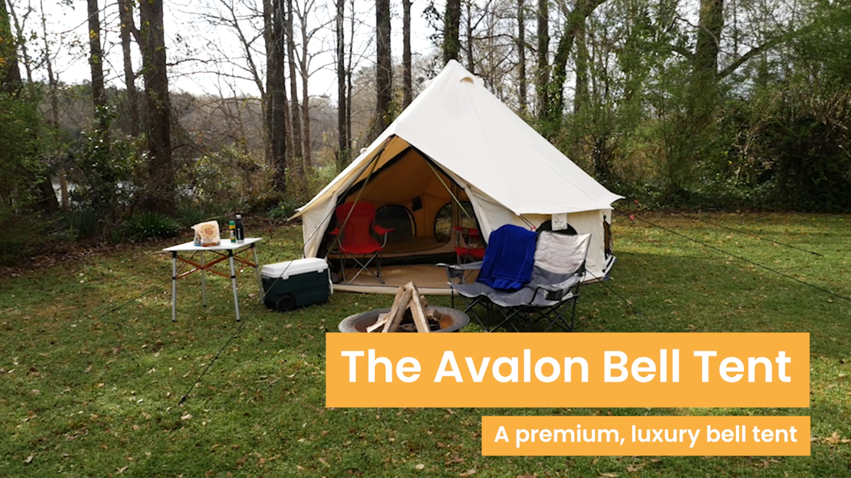 WHITEDUCK Avalon Canvas Bell Tent for Camping Glamping Repellent