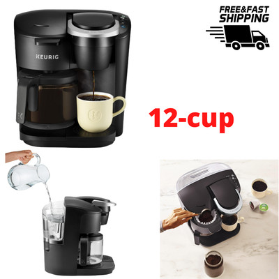 K-Cup Pod 12 Cup Carafe Brewer Black 