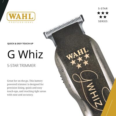 Wahl 5-Star G-Whiz High Precision Cordless Hair Trimmer #8986 +
