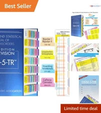 Colorful DSM-5-TR Tabs Set - 100 Durable Laminated Dividers with Descriptions