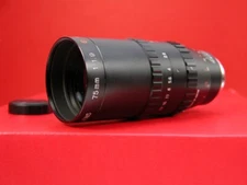 Minty Cosmicar Fast f/1.9 75MM C MOUNT CINE LENS For Bolex BMPCC B&H Or Other