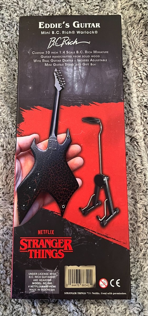 Stranger Things - Eddie's - BC Rich Warlock Mini Guitar - MINT