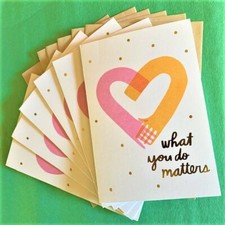 6 HALLMARK CARDS LOT GRATITUDE THANKS MADE IN USA LIMITED ED