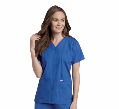 8232 FREE SHIPPING! Landau Women's Short Sleeve Snap Front V-Neck Tunic 8232 FREE SHIPPING! Landau Women's Short Sleeve Snap Front V-Neck Tunic