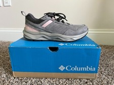 Columbia Women's Plateau Venture Sneaker Grey/Pink BL4497-008 - Hiking Shoes