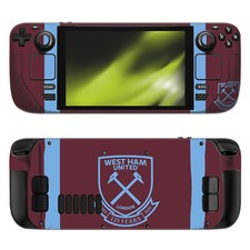 OFFICIAL WEST HAM UNITED FC 2020/21 HOME KIT VINYL SKIN DECAL FOR STEAM DECK