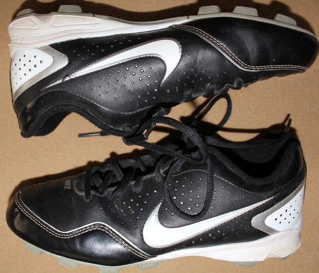 Nike Keystone Baseball Softball Cleats Shoes Youth Size 5.5 Rubber Sole Black | eBay