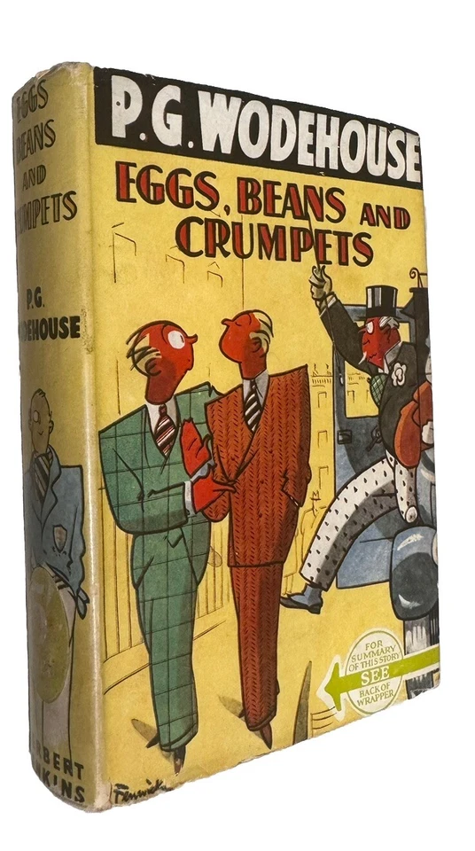 P G Wodehouse EGGS, BEANS & CRUMPETS 1st Edition/1st Print - 1940 - with Jacket Foto 2 de 4