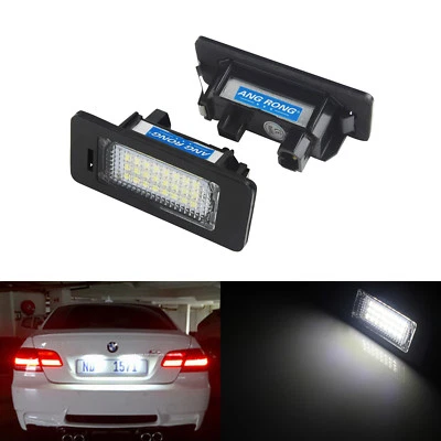 2 Xenon blanc Lumiere Eclairage de plaque LED BMW E39 X5 E70 X6 E71 E60 E90 E91 - Photo 1/4