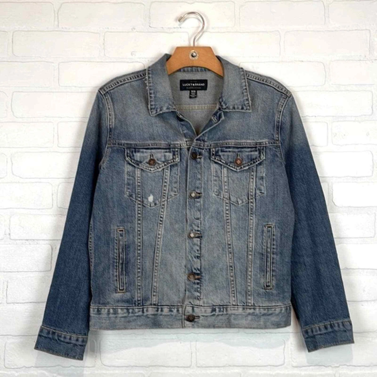Lucky Brand the Tomboy Denim Trucker Jacket M