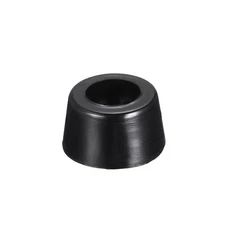 0.47"x0.28" Round Rubber Bumper Feet for Furniture Metal Screws Washer,12pcs