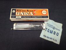 Tombo Gakki Unica No. 1244 C Harmonica, 44 Tone Full Chromatic in Original Box