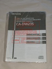 AIWA CA-DW235 Compact Disc Carry Component System Owner Instruction Manual Only
