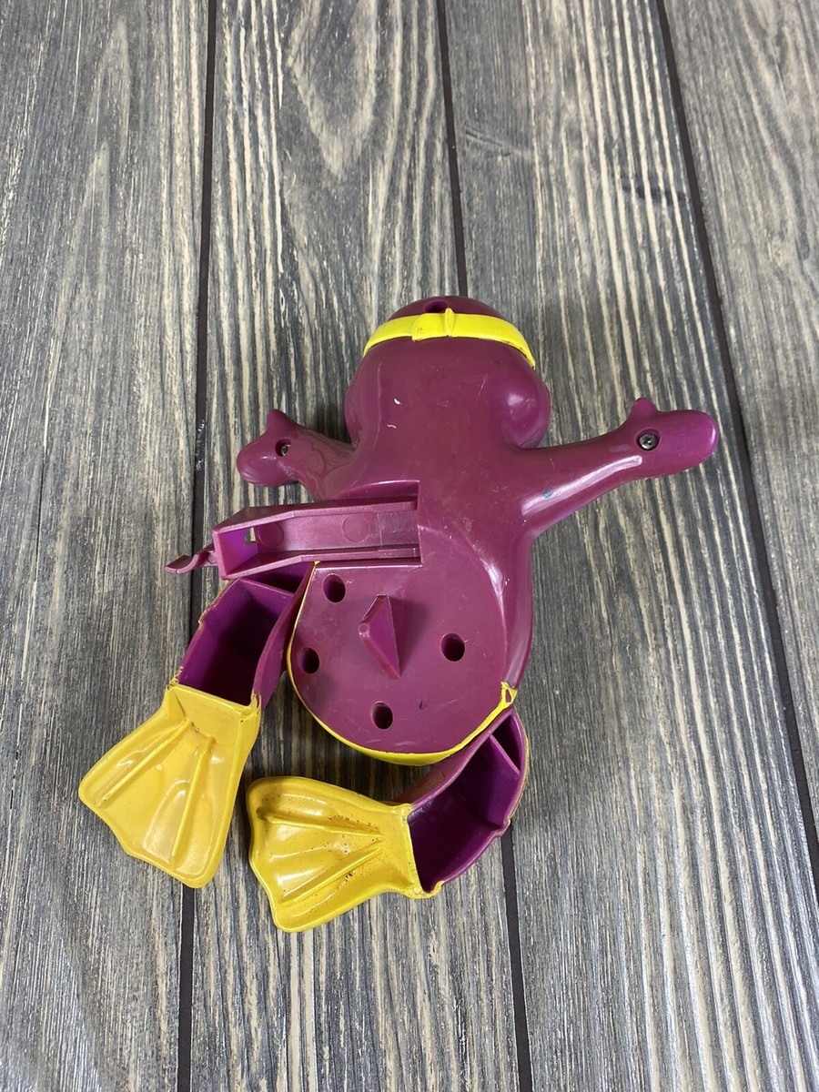 Vintage Barney with Flippers and Swim Trunks Swimming Toy | eBay