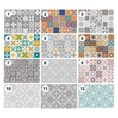 Mosaik Fliesenaufkleber Transfer Aufkleber Küche Bad Spritzschutz DIY Fliesenfarbe