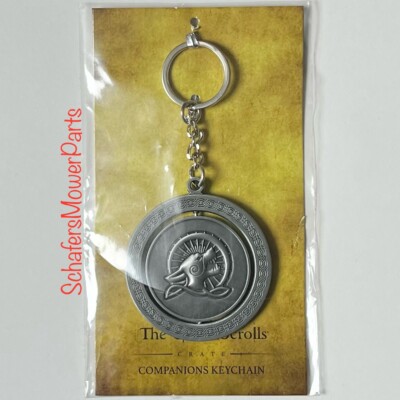 2021 Lootcrate Exclusive Bethseda The Elder Scrolls Companions Metal Keychain