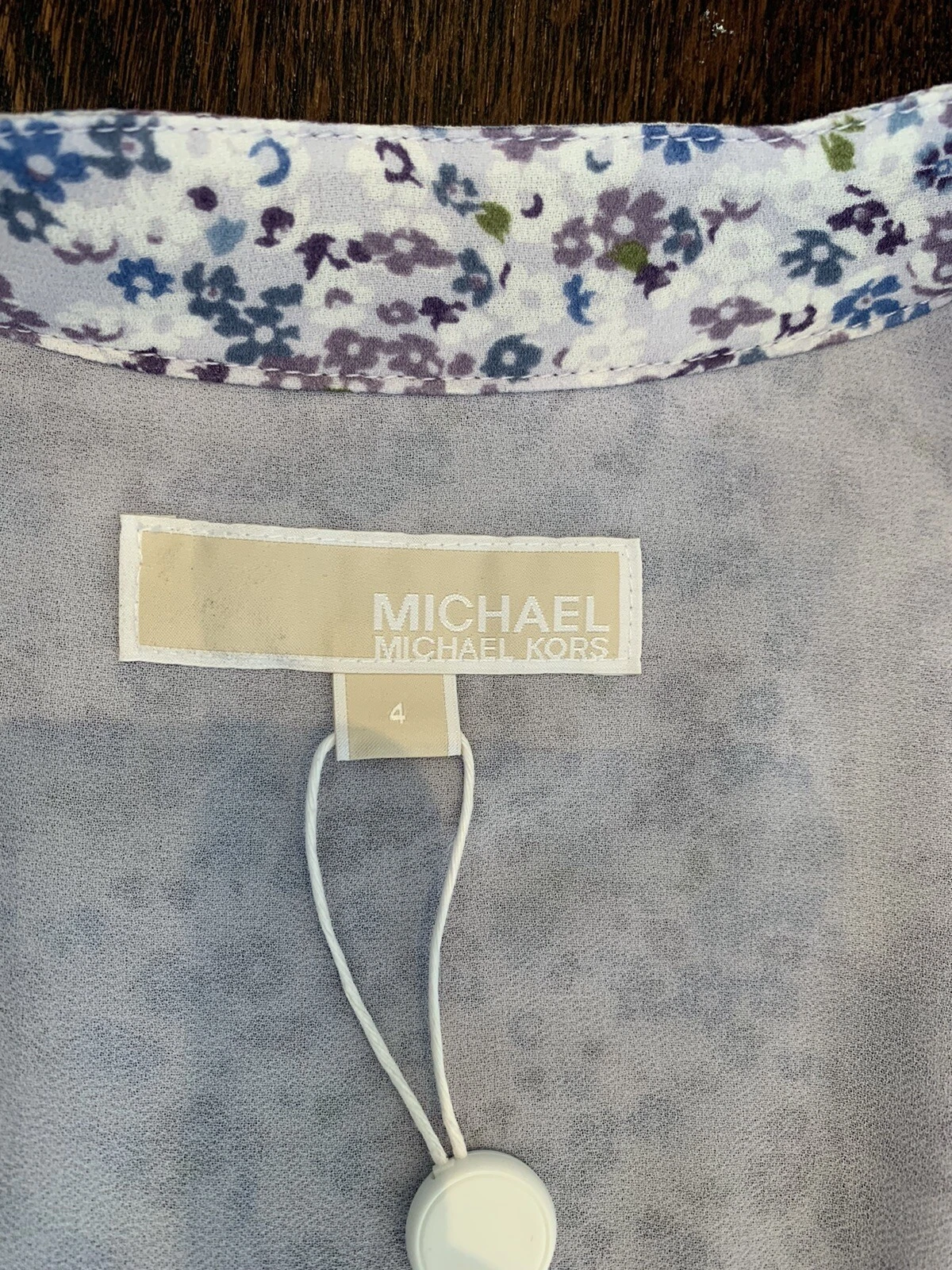 Mini abito in chiffon Michael Kors taglia USA 4