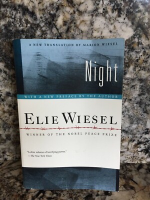 Night Elie Wiesel Holocaust BOOK Jewish Auschwitz Concentration Camp WWII WW2 
