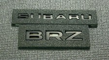 Brand New Jdm B-r-z Letter Matte Black Trunk Badge Gate Emblem Badge