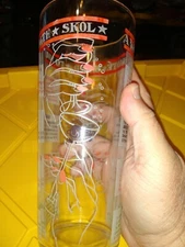 Vintage M Salud SkolGlass Cocktail recipe makers 8 1/2" tall. Martini