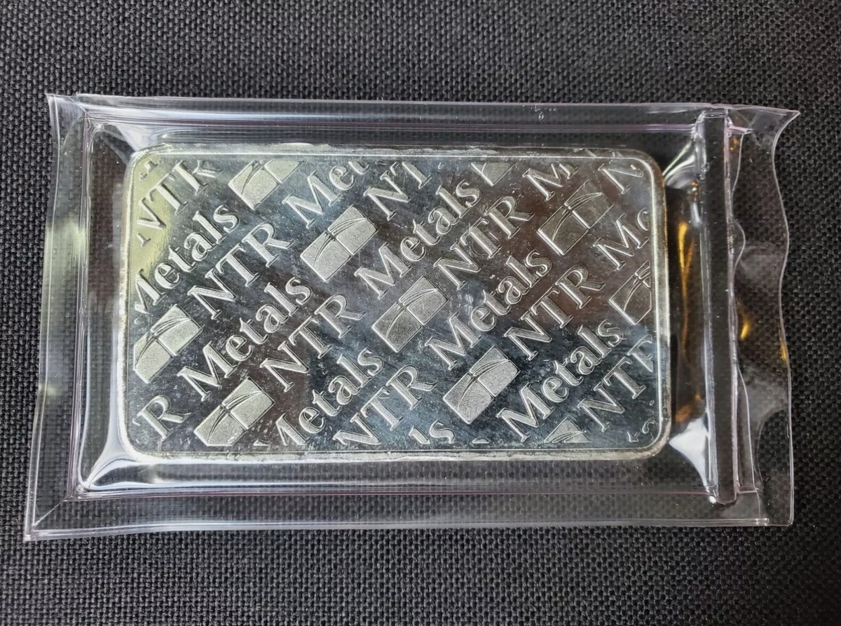 10 Troy Oz Silver Bar - NTR Metals Sealed | eBay
