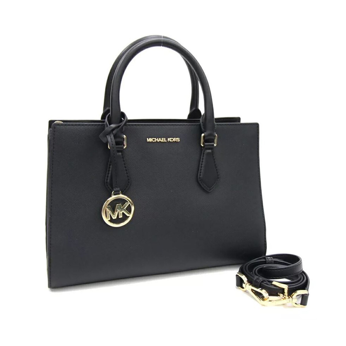 MICHAEL KORS ブラックショルダーバッグ Michael Kors handbag for women Sheila satchel medium (Black With