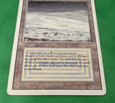 Magic the Gathering MTG Tundra Revised 3rd Edition Dual Land Magic the Gathering MTG Tundra Revised 3rd Edition Dual Land