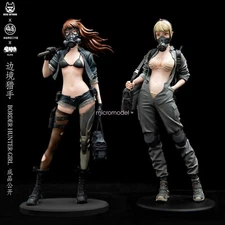 Wantu Studio 1/6 Border Hunter Girl Statue Resin Figure Model Collectible Set
