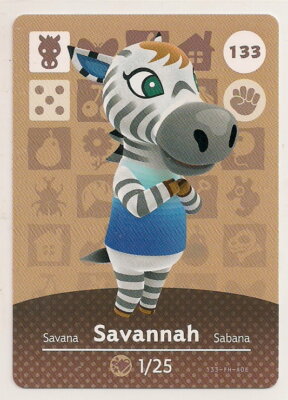 Animal Crossing amiibo Card: Savannah 133 Series 2 Horse New