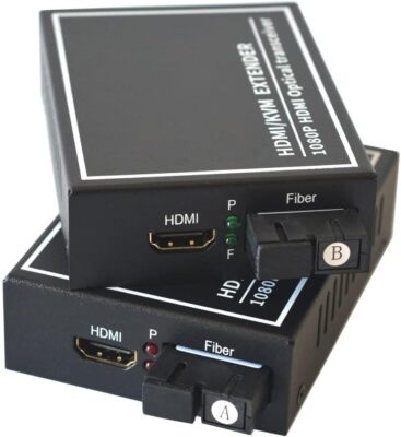 HDMI Over Fiber Optic Extender SC Singlemode up 20Km Multimode up 500M A Pair