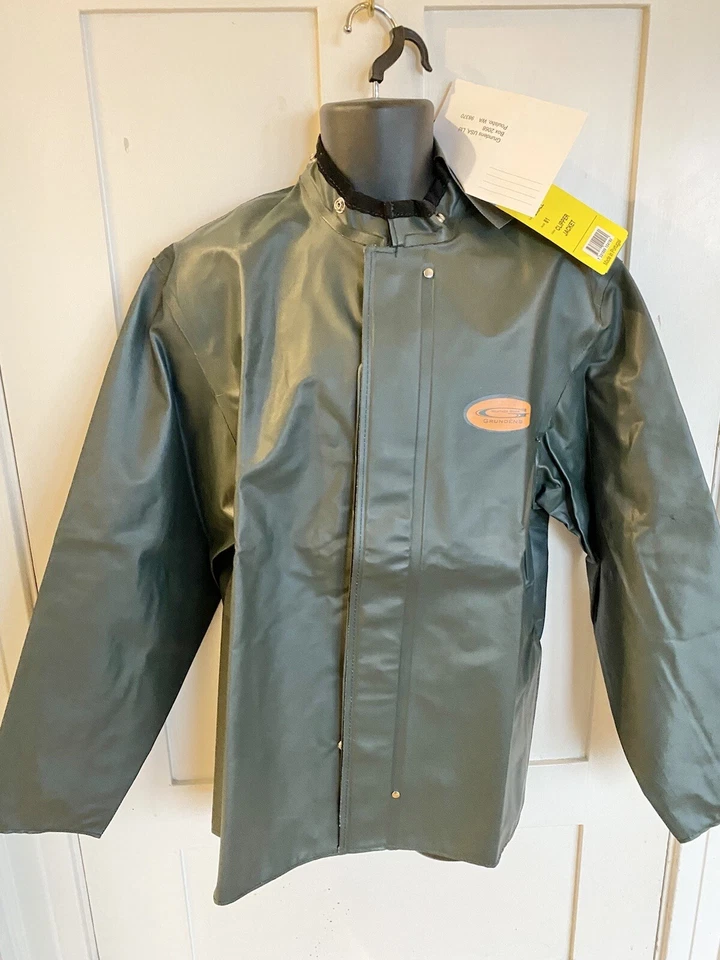 Grundens Commercial Fishing Clipper Jacket Model 81 Green NOS NEW Small $110 - Image 4 of 4