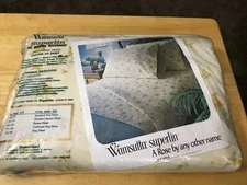 Vintage Wamsutta KING Fitted Sheet Daisy Daze Flower Superlin Brand NEW
