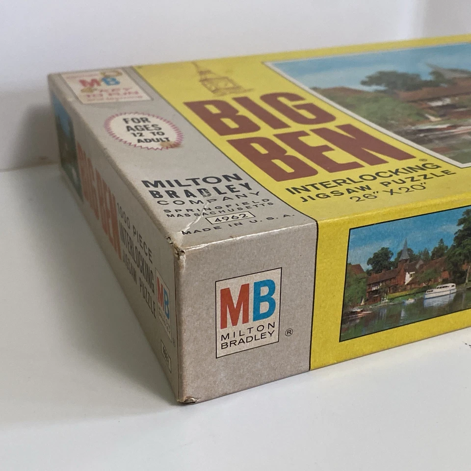 1968 Big Ben Jigsaw Puzzle Gloustershire England 1000pc Sealed MB 4962 - Image 2 of 4