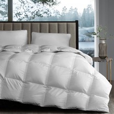 Hotel Grand White Goose Down Fiber Comforter King Size - Luxury Hotel Collect...