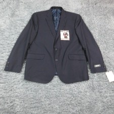 Kenneth Cole Reaction Suit Jacket Mens 46R Navy Flex Slim Fit Techni-Cole NWT
