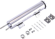 Coolant Overflow Tank Can 2 X 10 Inch Polished Stainless Steel 14 OZ 2'' X 10''