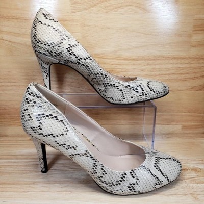 Comfort Plus by Predictions Women's Heels Size 10M Snake Print Faux Leather