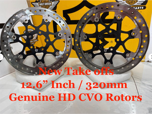 OEM 23-26 Harley 12.6"/320mm CVO Touring Road Glide Floating Front Brake Rotors