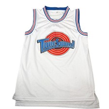 Michael Jordan 23 Tune Squad Space Jam Basketball Jersey White Size Small