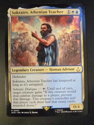 Sokrates, Athenian Teacher NM Universes Beyond: Assassin's Creed MTG FREE SHIP