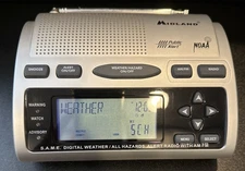 Midland WR300 WR-300 AM FM S.A.M.E. NOAA Weather Public Alert Radio