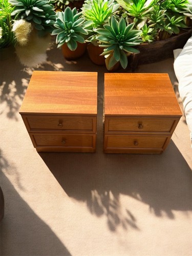 Pair of G-Plan Albany Bedside Drawers | Danish Vintage Mid-Century - Picture 8 of 17