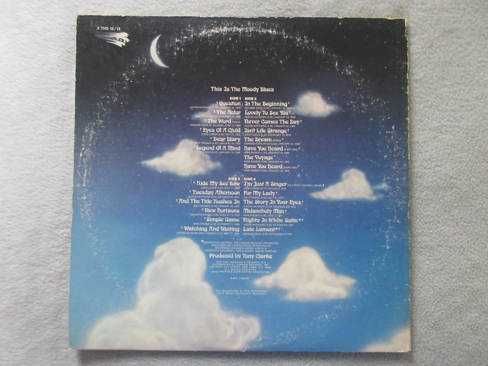 The Moody Blues THIS IS THE MOODY BLUES Vinyl 2XLP (Threshold 2 THS 12/13) 1974 — 第 3/4 张图片